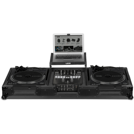 Flightcases - UDG Ultimate Flight Case Set Pioneer PLX-CRSS12 & 10"/12" Mixer Blk Plus (L&W)