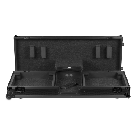 UDG Ultimate Flight Case Set PLX9/SL1200 Black MK2 Plus (Laptop Shelf + Wheels) [2]