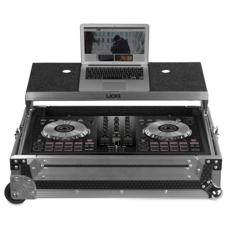 EOL - UDG Ultimate Flight Case MultiFormat XL Silver Plus (Laptop Shelf, Trolley & Wheels)