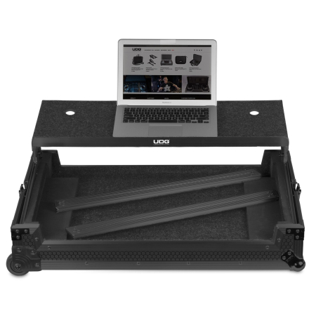 UDG Ultimate Flight Case MultiFormat XXL Black Plus (Laptop Shelf, Trolley & Wheels) [1]