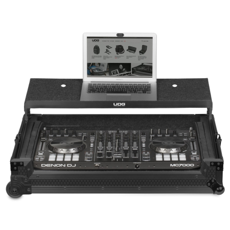 Flightcases - UDG Ultimate Flight Case MultiFormat XXL Black Plus (Laptop Shelf, Trolley & Wheels)