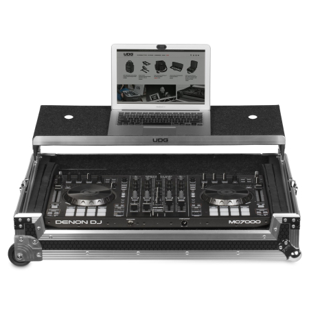 EOL - UDG Ultimate Flight Case MultiFormat XXL Silver Plus (Laptop Shelf, Trolley & Wheels)
