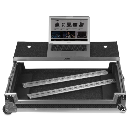 UDG Ultimate Flight Case MultiFormat XXL Silver Plus (Laptop Shelf, Trolley & Wheels) [1]