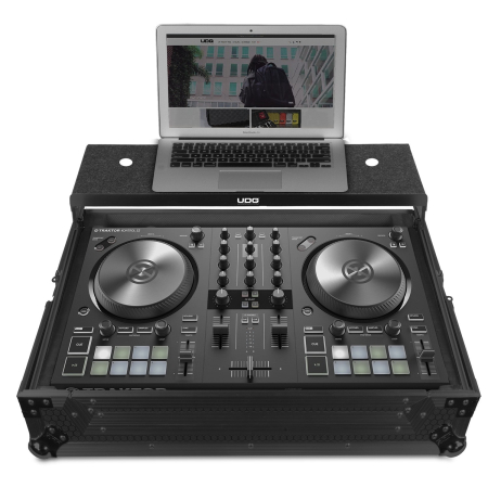 Flightcases - UDG Ultimate Flight Case NI Traktor Kontrol S2 MK3 Black Plus (Laptop Shelf)