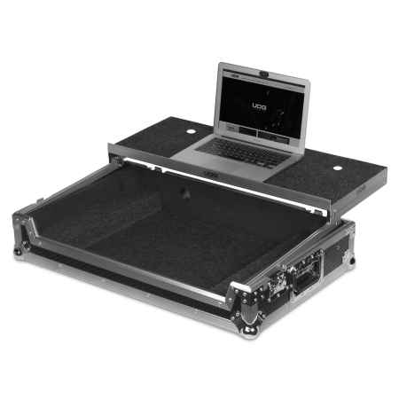 UDG Ultimate Flight Case Pioneer DJ DDJ-1000 Silver Plus (Laptop Shelf+Wheels) [1]