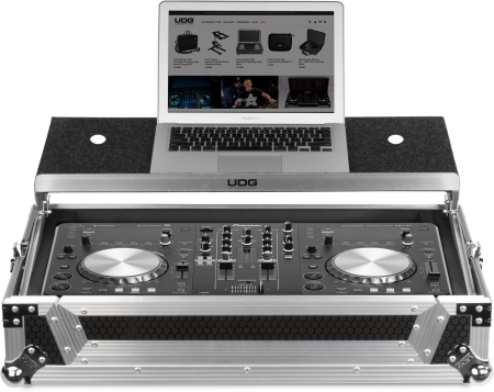 EOL - UDG Ultimate Flight Case Pioneer DJ XDJ-R1 Silver Plus (Laptop Shelf )