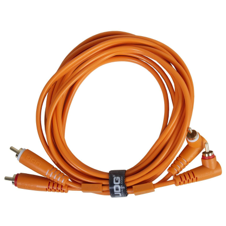 Cabluri RCA - RCA - UDG Ultimate Set RCA Straight - RCA Angled 3m - Orange