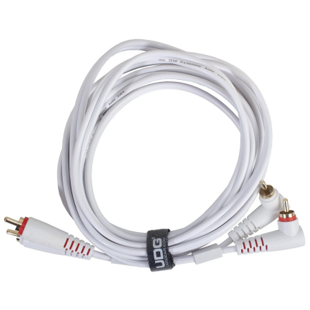 Cabluri - UDG Ultimate Set RCA Straight - RCA Angled 3m - White