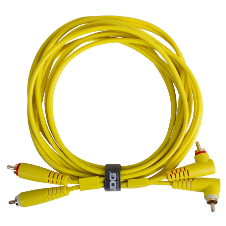 Cabluri RCA - RCA - UDG Ultimate Set RCA Straight - RCA Angled 3m - Yellow