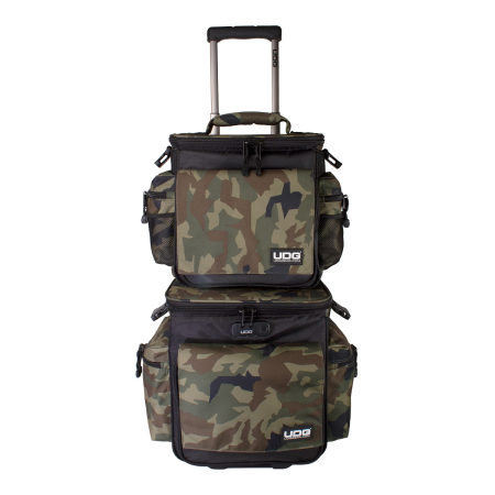 EOL - UDG Ultimate SlingBag Trolley Set DeLuxe Black Camo/Orange