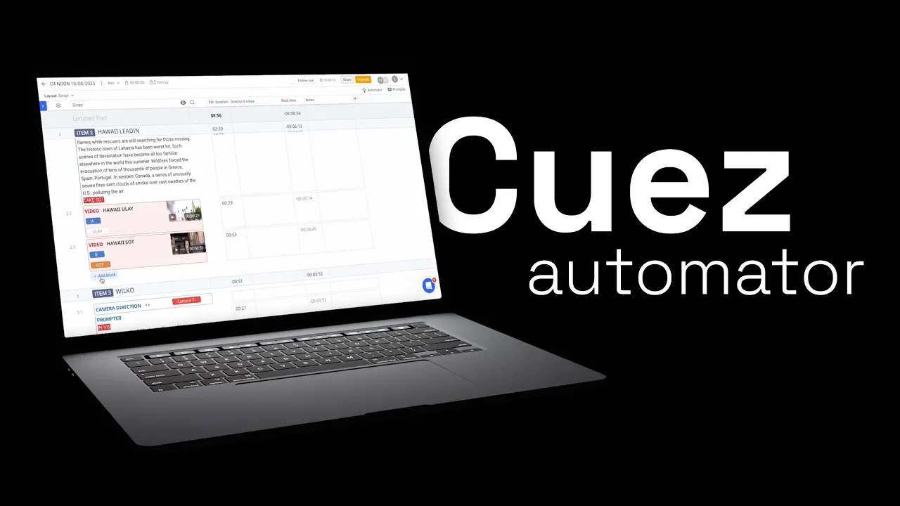 Cuez Automator | Software automatizare productie TV [2]