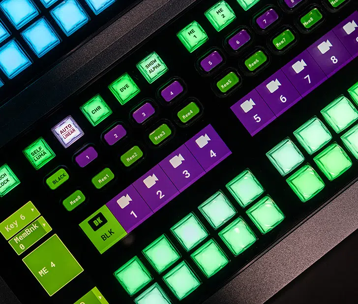 Productie live - Panou de control mixer video Ross TouchDrive™