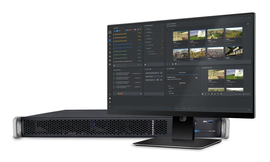 Flux de lucru media - Server procesare fisiere media EVS Move UP