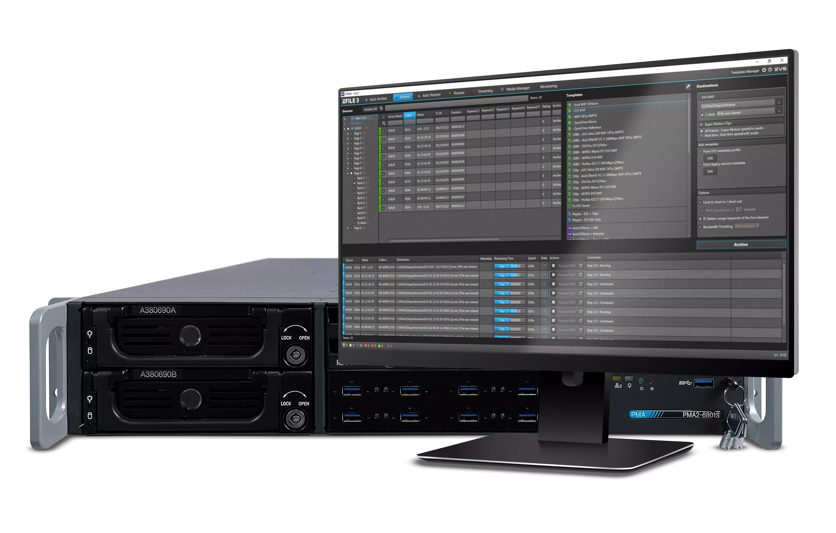 Servere video - Server stocare media EVS XFile3
