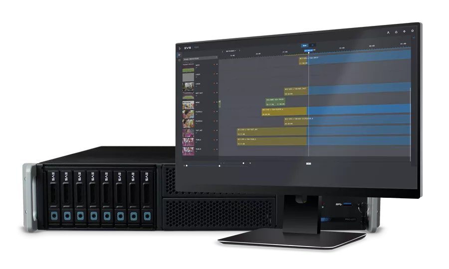 Flux de lucru media - Server video EVS XS-NEO Studio Ingest & Playout