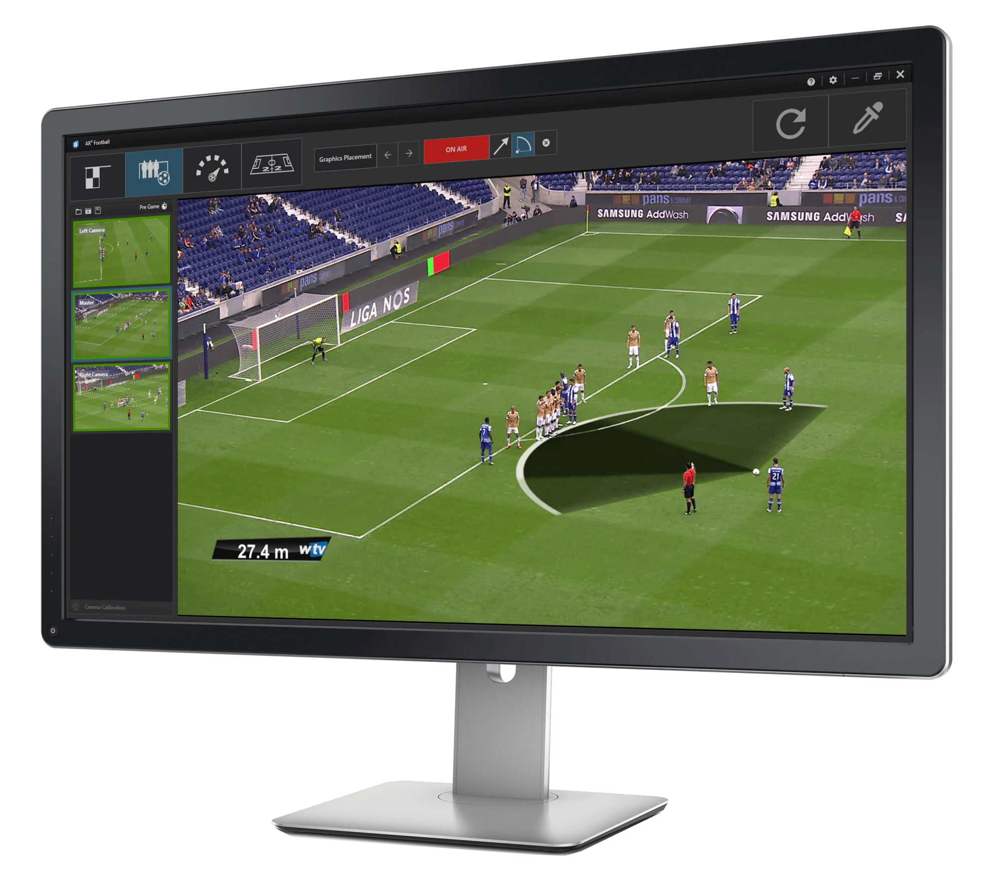 Grafica & Decor Virtual - wTVision AR³ Football | Engage viewers with augmented reality