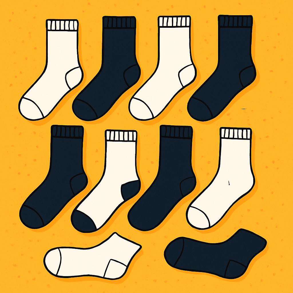 De ce e bine să cumperi un set mai mare de șosete din bumbac (10, 20 sau chiar 30 de perechi) 🧦🛍️