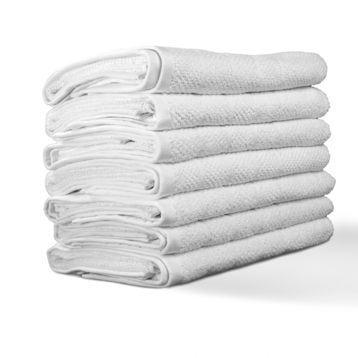 SET 20 PROSOAPE DE BUMBAC 30X50  - GROSIME 450GR. - ALB [1]