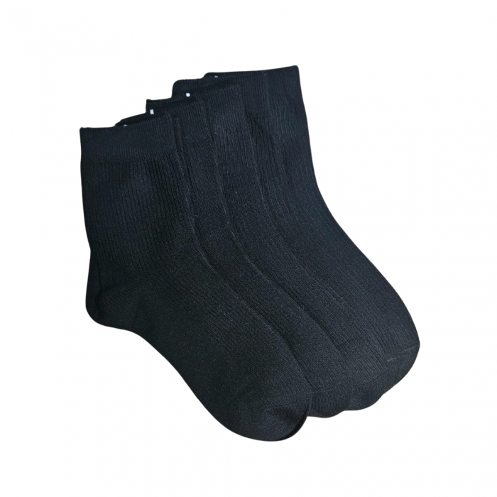SOSETE BUMBAC NEGRE LUNGIME MEDIE - BARBATI - SET 10 PERECHI [1]