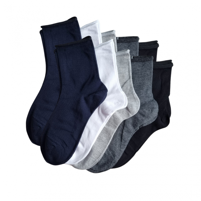 SET 20 PERECHI SOSETE BUMBAC FARA ELASTIC - BARBATI - COLORATE [1]