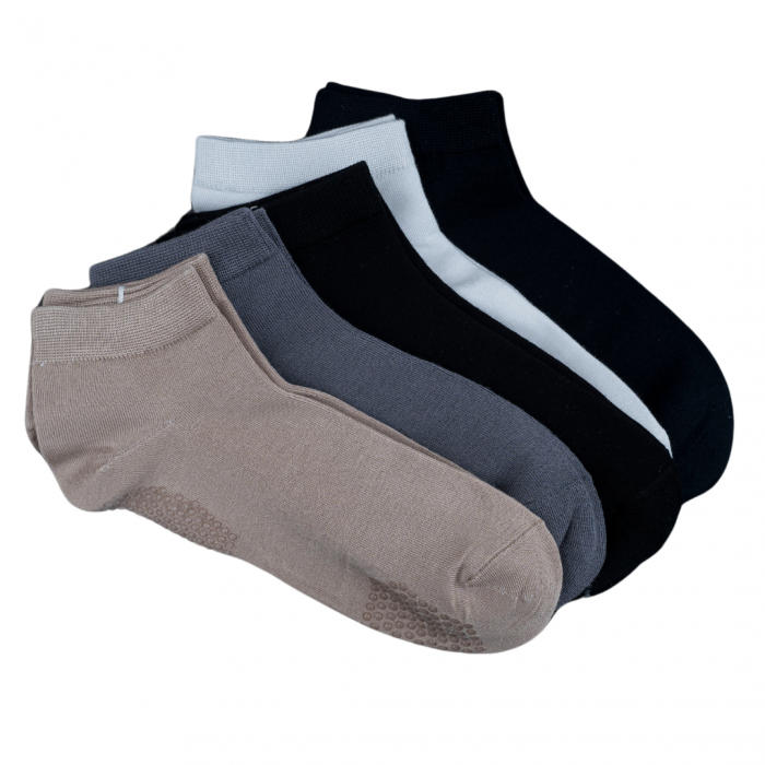 SOSETE BAMBUS SCURTE PENTRU BARBATI - TALPA ANTI-ALUNECARE - MULTICOLOR - SET 20 PERECHI [1]