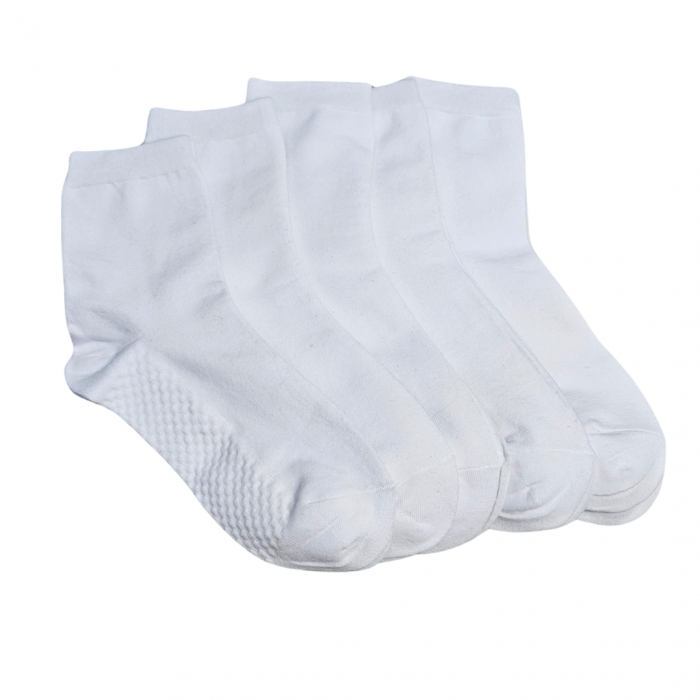 SOSETE DAMA - ALBE - LUNGIME MEDIE - SET 5 PERECHI [1]