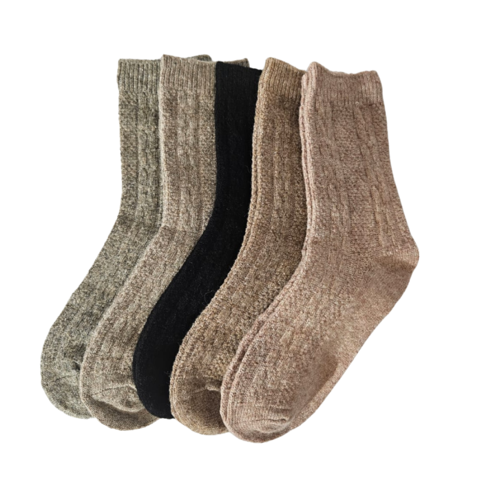 Sosete groase din par de camila ( SET 10 PERECHI DAMA ) – calduroase si rezistente la frig [1]