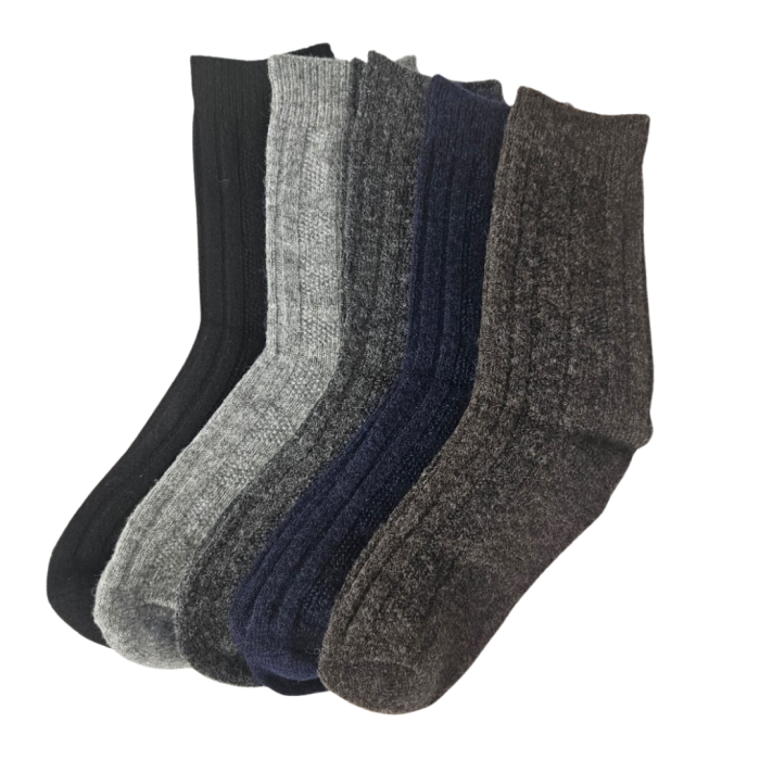 Sosete groase din par de camila ( SET 10 PERECHI BARBATI ) – calduroase si rezistente la frig [1]