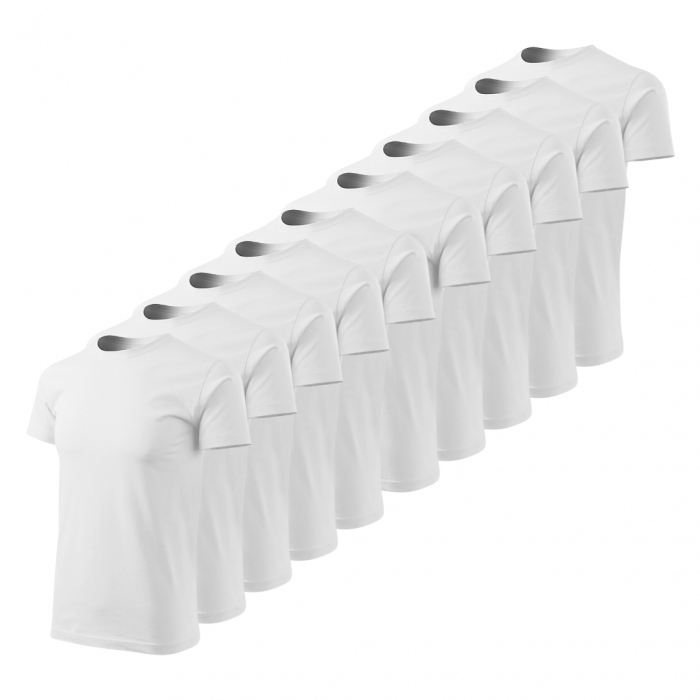TRICOURI BUMBAC - SET 10 BUC ALBE [1]