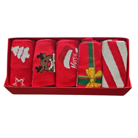 SOSETE CRACIUN - CUTIUTA 5 PERECHI SOSETE CRACIUN DAMA