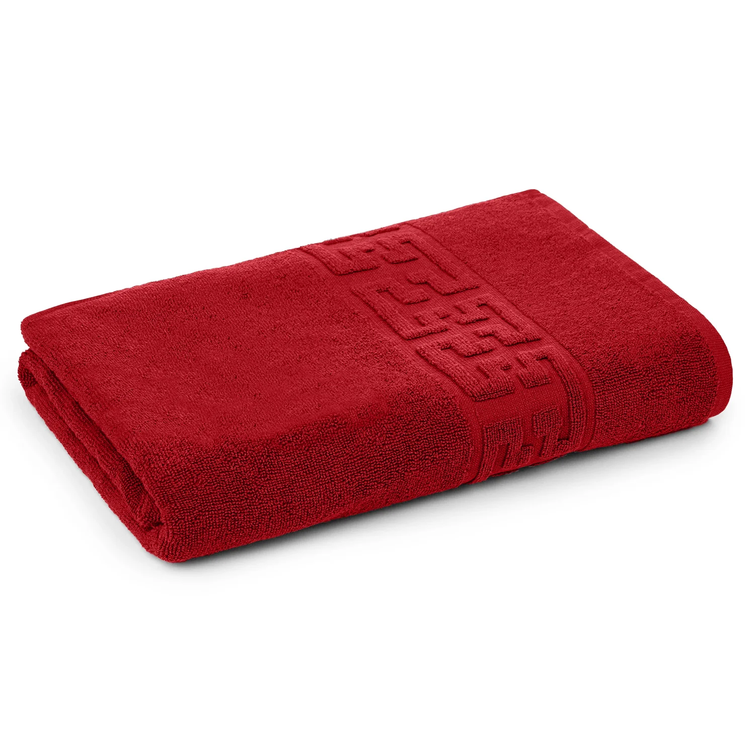 Prosoape Baie 100% Bumbac - Prosop din bumbac 100% pakistanez, model grecesc, Rosu, 70x130 cm