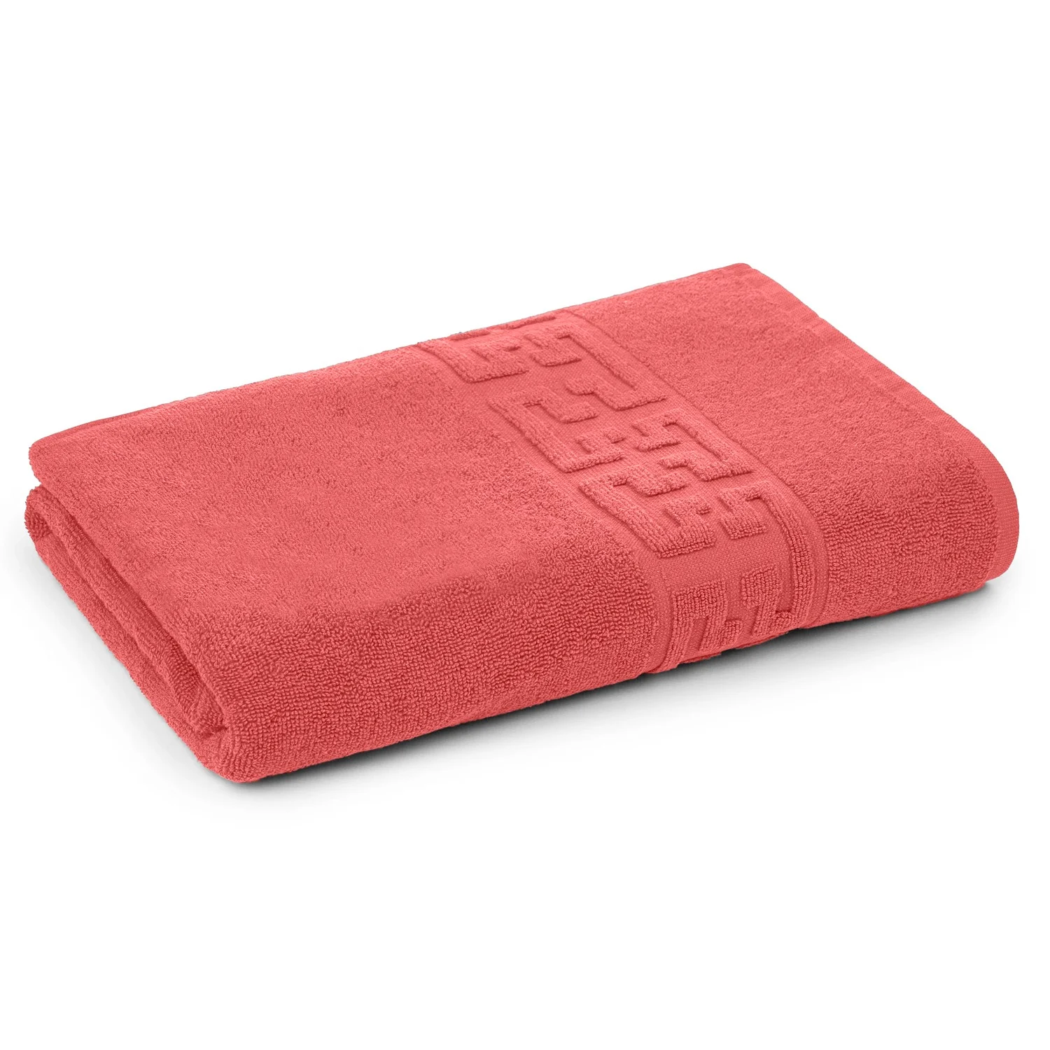 Prosoape Baie 100% Bumbac - Prosop din bumbac 100% pakistanez, model grecesc, Corai , 50x90 cm