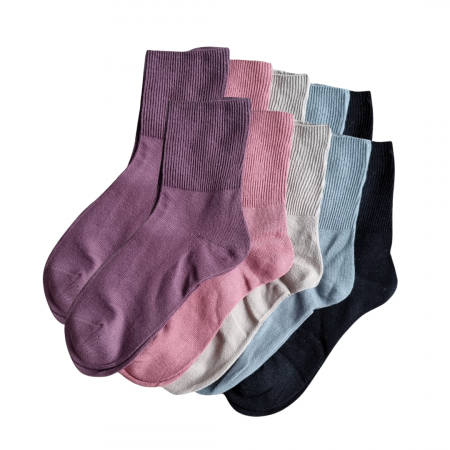 SET 20 PERECHI SOSETE BUMBAC DAMA - COLORATE - LUNGI