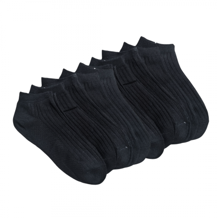 SOSETE BARBATI - SET 20 PERECHI SOSETE NEGRE BUMBAC SCURTE - BARBATI
