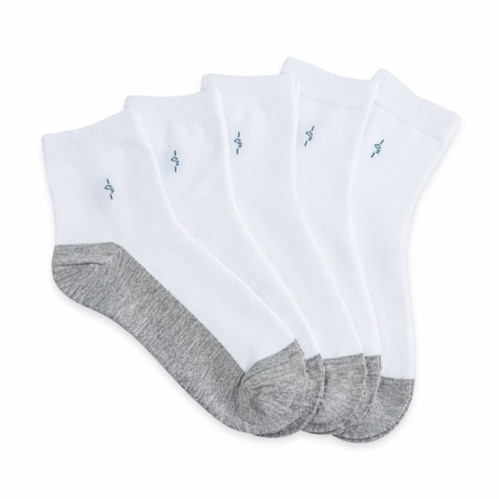 SOSETE BARBATI - SOSETE BARBATI - ALBE CU GRI - LUNGIME MEDIE - SET 10 PERECHI