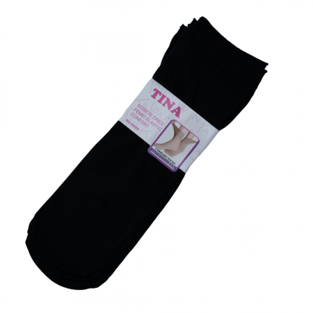 SOSETE TIP DRES - SOSETE TIP DRES SCURTE FARA ELASTIC , NEGRU , SET 10 PERECHI