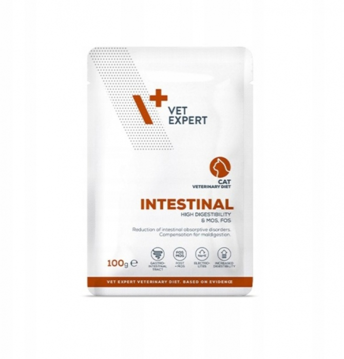 4T Dieta Veterinara Pisici Intestinal Cat, Vetexpert, 100 g [9]