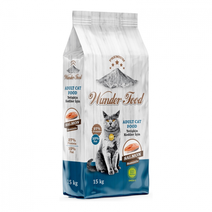 Hrană pentru Pisici WUNDER cu Somon, 15kg [1]