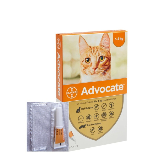 Advocate pentru pisici < 4 kg (0 - 4 kg), 1 pipeta [6]