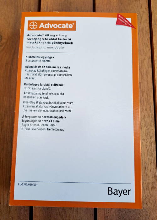 Advocate pentru pisici < 4 kg (0 - 4 kg), 1 pipeta [3]