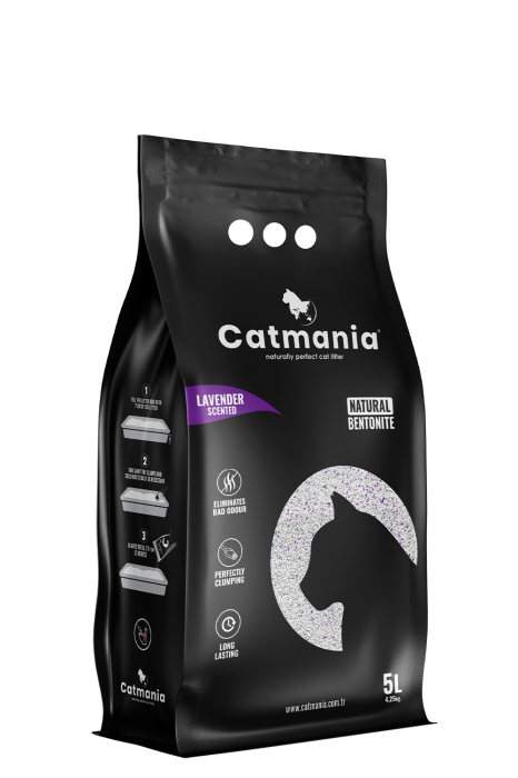CATMANIA Bentonita Lavanda, Asternut Litiera 5 L [1]