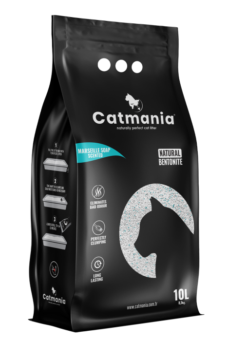 CATMANIA Bentonita Marseille Soap, Asternut Litiera 10 L [1]