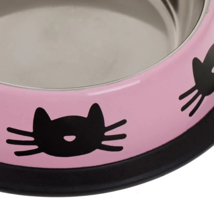 Bol metalic pentru pisici și căței mici, 235 ml [5]