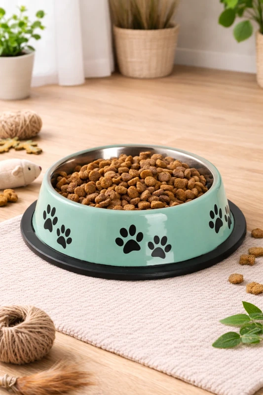 Bol metalic pentru pisici și căței mici, 235 ml [2]