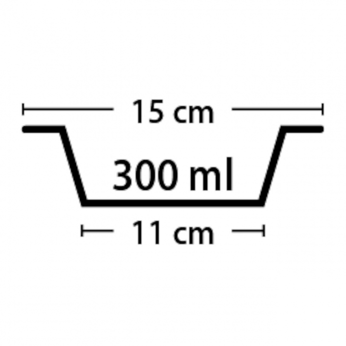 CASTRON PENTRU PISICI DIN INOX SELECTA SILVER FLAMINGO 15CMx300ML [2]