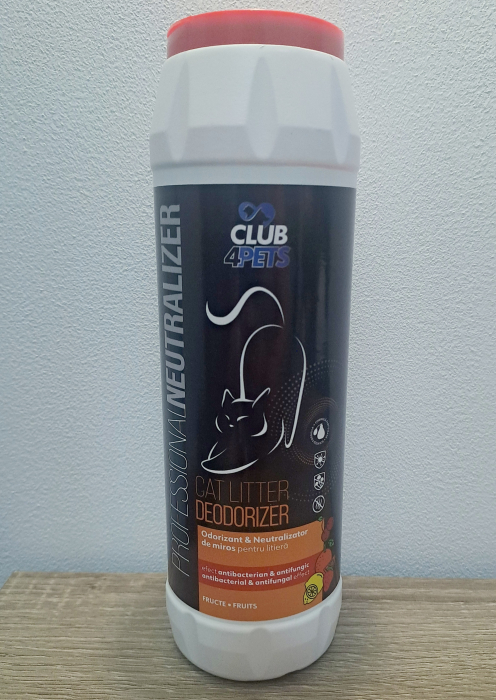 CLUB4PETS ODORIZANT & NEUTRALIZATOR DE MIROS PENTRU LITIERĂ, CU AROMĂ DE FRUCTE, 500g [3]