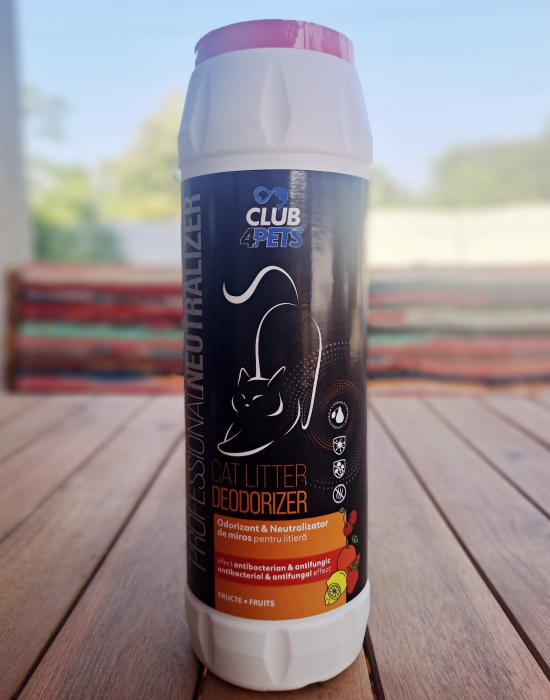 CLUB4PETS ODORIZANT & NEUTRALIZATOR DE MIROS PENTRU LITIERĂ, CU AROMĂ DE FRUCTE, 500g [1]