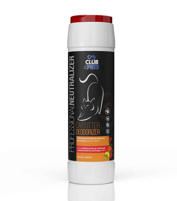 CLUB4PETS ODORIZANT & NEUTRALIZATOR DE MIROS PENTRU LITIERĂ, CU AROMĂ DE FRUCTE, 500g [2]