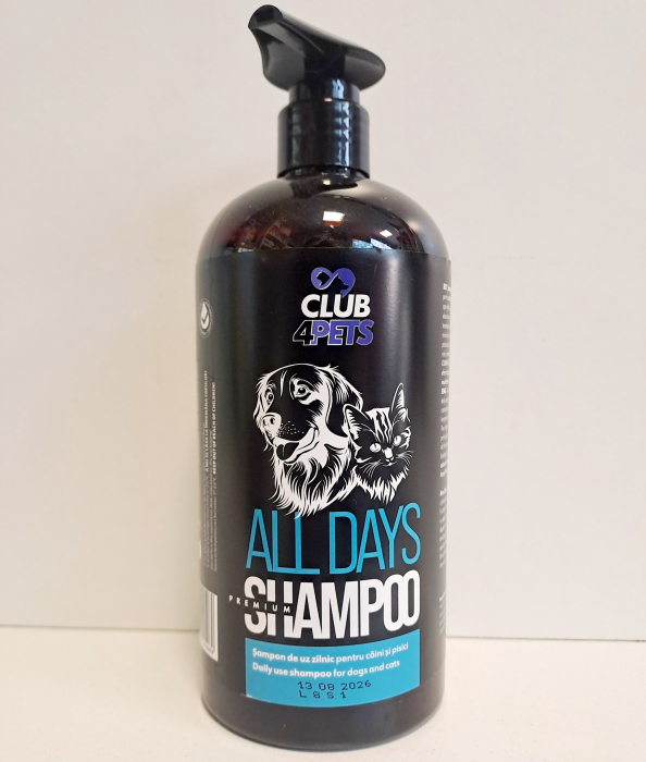 CLUB4PETS Sampon premium ALL DAYS pentru caini si pisici, Uz zilnic, 500 ML [6]