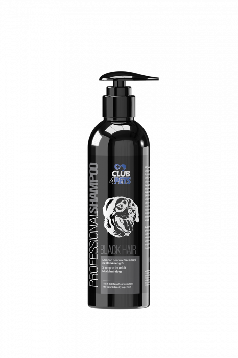 CLUB4PETS Sampon profesional BLACK HAIR pentru caini adulti cu blana neagra, 250 ML [5]